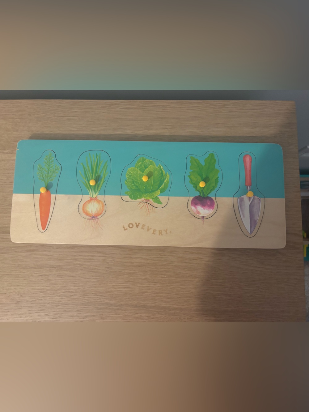 Lovevery Vegetable Garden Wooden Peg Puzzle